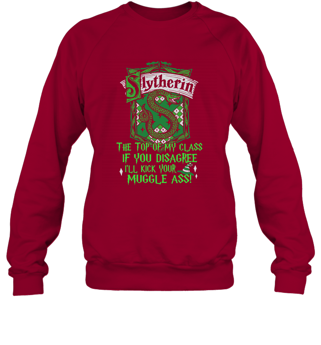HP QUOTES SLYTHERIN Sweatshirt Sweatshirt Cardinal Red