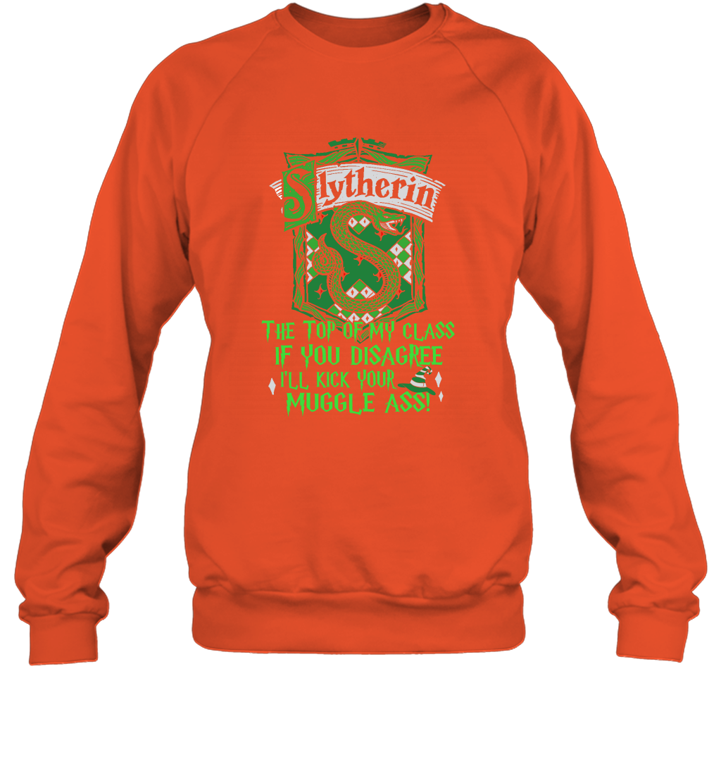 HP QUOTES SLYTHERIN Sweatshirt Sweatshirt Orange
