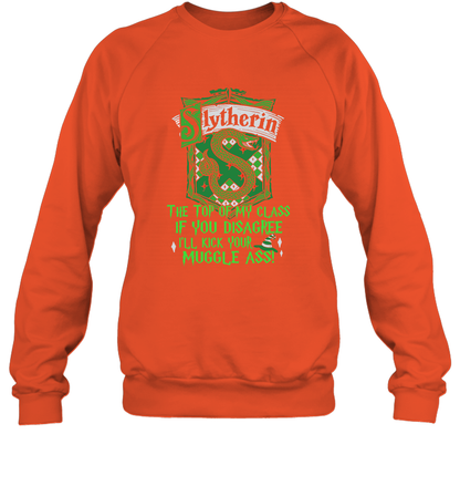 HP QUOTES SLYTHERIN Sweatshirt Sweatshirt Orange