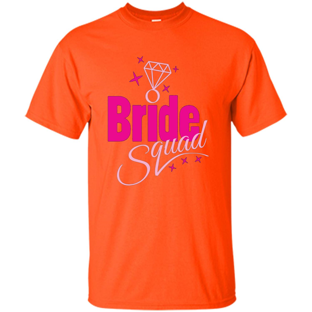 Bride Squad Bachelorette Party T-shirt Orange