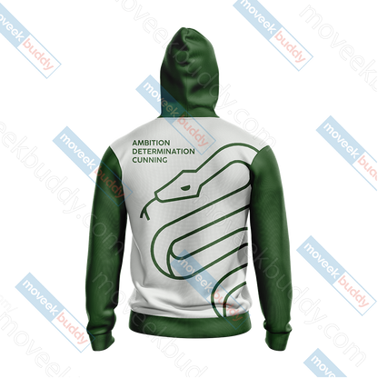 Harry Potter - Slytherin House Version Wackystyle Unisex Zip Up Hoodie