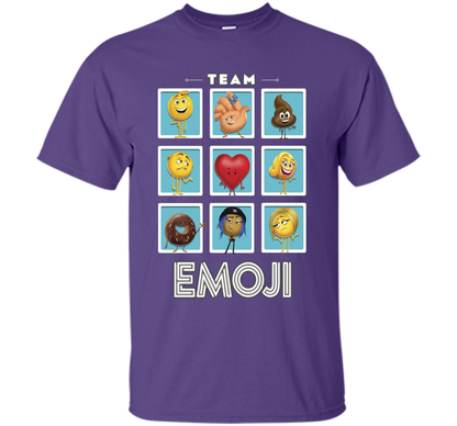 The Emoji Movie Team Emoji Panels Graphic T-Shirt shirt Purple