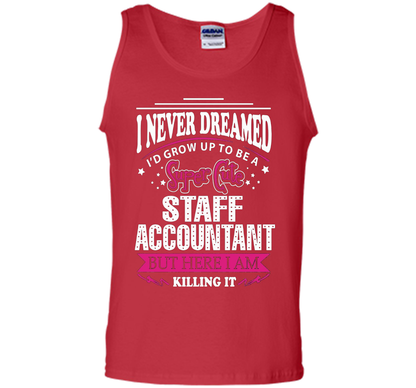 Staff Accountant T-Shirt cool shirt Red