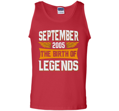 September 2005 The Birth Of Legends - Birthday T-Shirt t-shirt Red