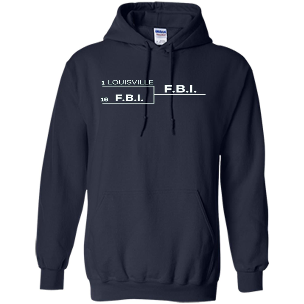 Louisville vs FBI Bracket T-shirt Navy
