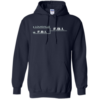 Louisville vs FBI Bracket T-shirt Navy