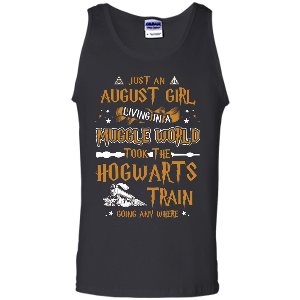 Harry Potter T-shirt Just An August Girl Living In A Muggle World Royal