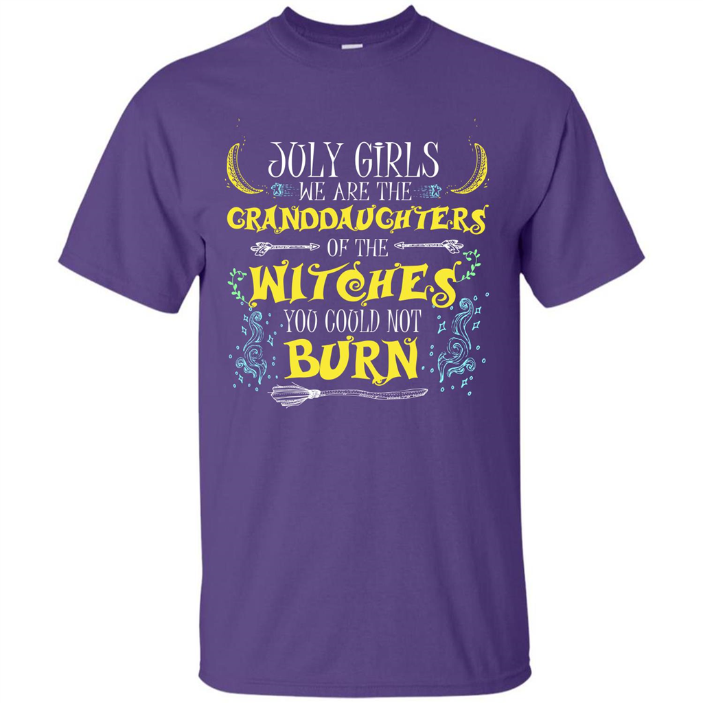 Halloween T-shirt July Girls T-shirt Purple