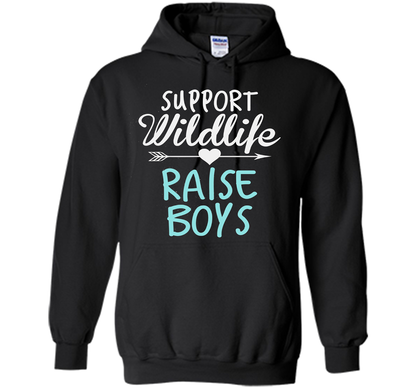 Support Wildlife Raise Boys T-shirt Black