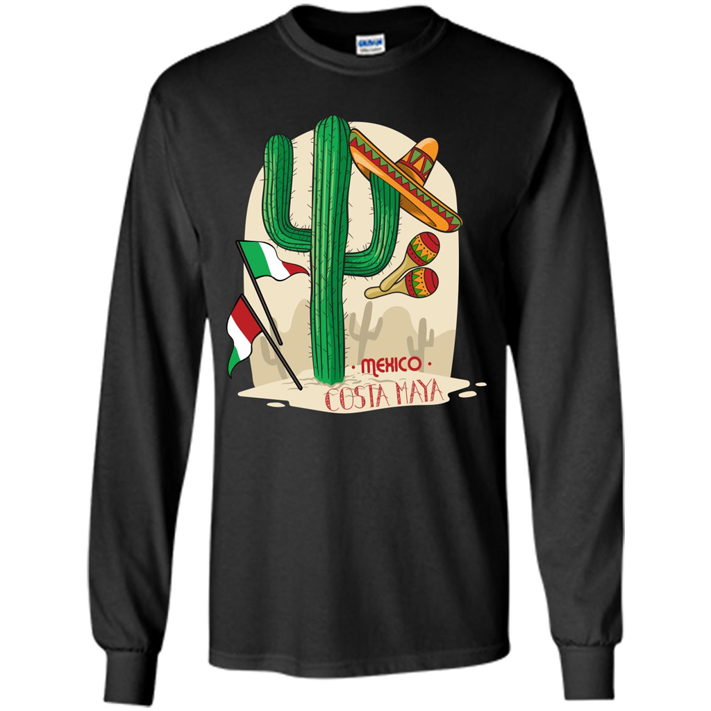 Summer T-shirt Mexico Costa Maya Black