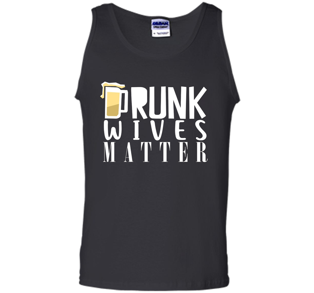 Wife T-shirt Drunk Wives Matter T-shirt Black