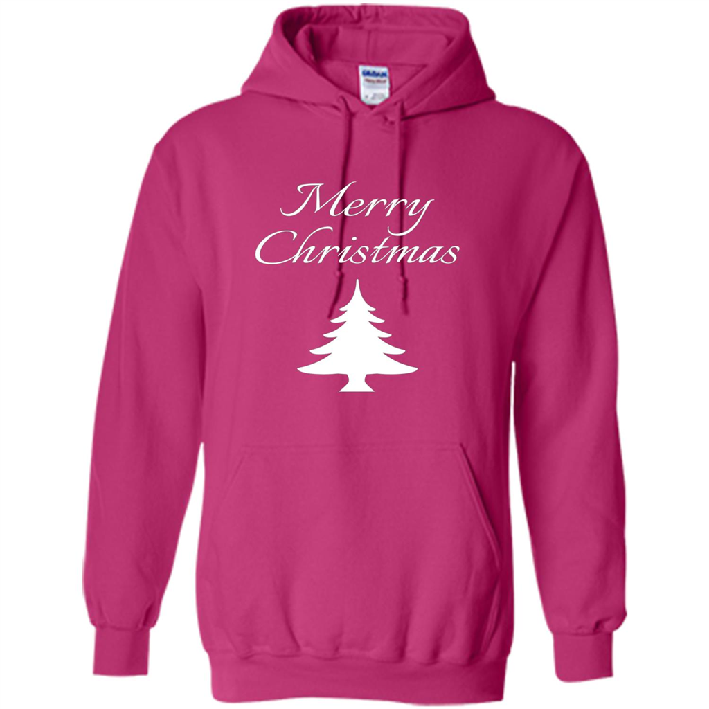 Merry Christmas Xmas Tree T-Shirt Heliconia