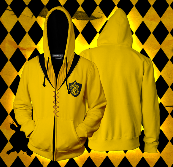 The Hufflepuff Quidditch Team Harry Potter Zip Up Hoodie 4XL