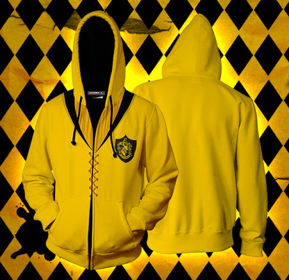 The Hufflepuff Quidditch Team Harry Potter Zip Up Hoodie 4XL