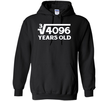 Funny Math Geek 16th Birthday Cube Root T-Shirt 16 Year Old shirt Black