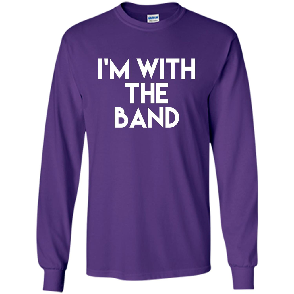 I'm With the Band T-shirt Purple