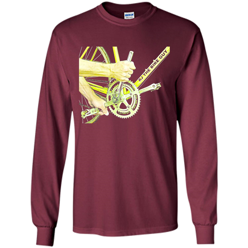 The Bike Guy T-shirt Love Bike T-shirt Maroon