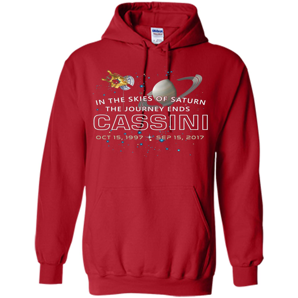 Cassini Spacecraft: End Of Mission At Saturn T-shirt Red