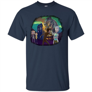 Doctorwho Vs Rick And Morty T-shirt