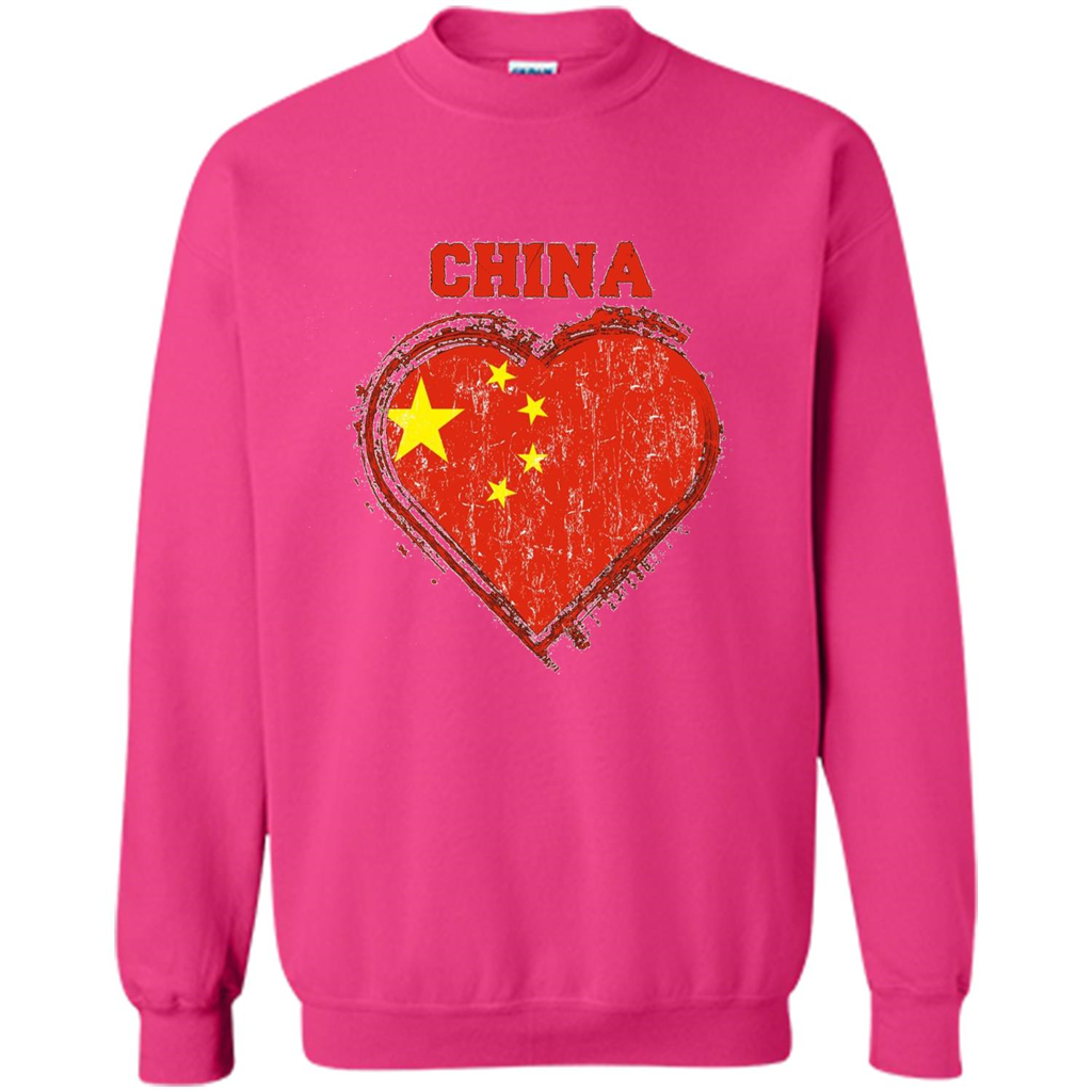 Chinese T-shirt Chinese Flag Shirt Heliconia
