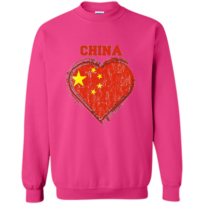 Chinese T-shirt Chinese Flag Shirt Heliconia