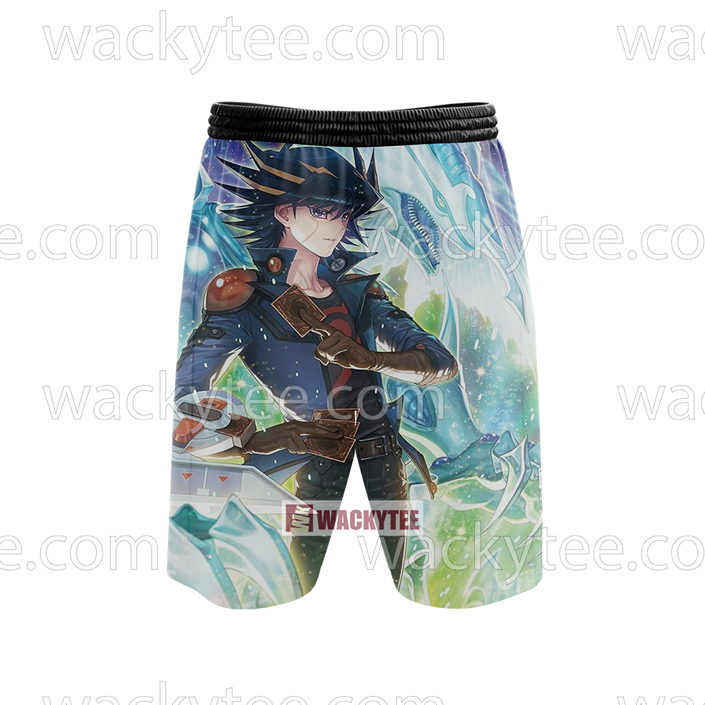 Yu-Gi-Oh! Yusei Fudo and Stardust Dragon Cosplay Beach Short
