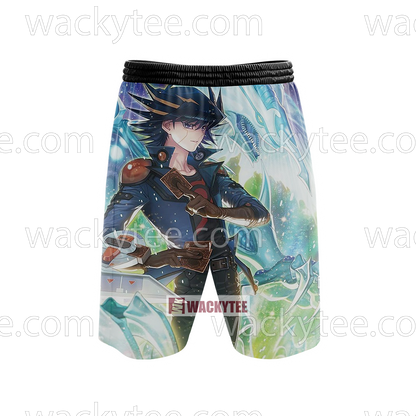 Yu-Gi-Oh! Yusei Fudo and Stardust Dragon Cosplay Beach Short