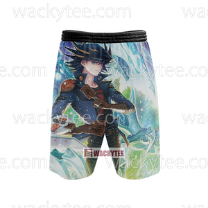 Yu-Gi-Oh! Yusei Fudo and Stardust Dragon Cosplay Beach Short