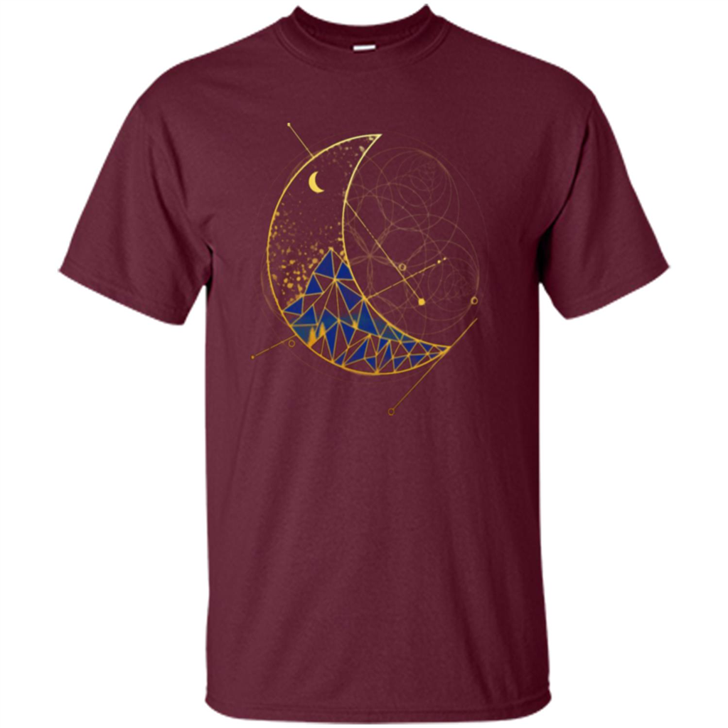 Moon Mountain T-shirt Maroon