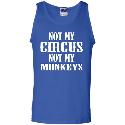 Monkey T-shirt Not My Circus Not My Monkeys T-shirt Royal