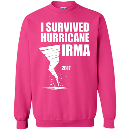 I Survived Hurricane Irma Graphic T-shirt Heliconia