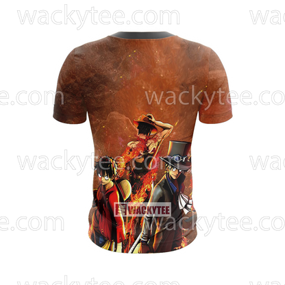 One Piece: Luffy - Ace - Sabo 3D T-shirt