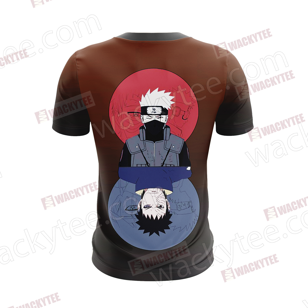 Naruto Obito And Kakashi 3D T-shirt