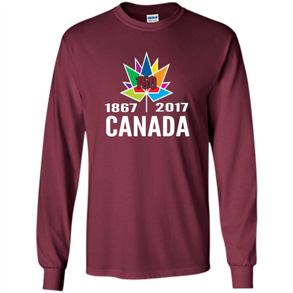 CANADA T-shirts Canada 150 Years Maroon