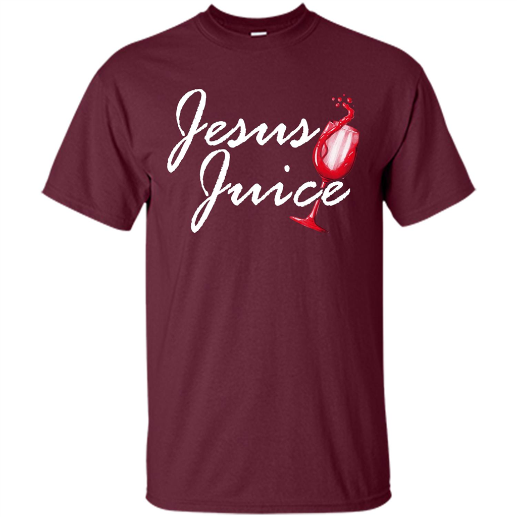 Wine T-shirt Jesus Juice Maroon