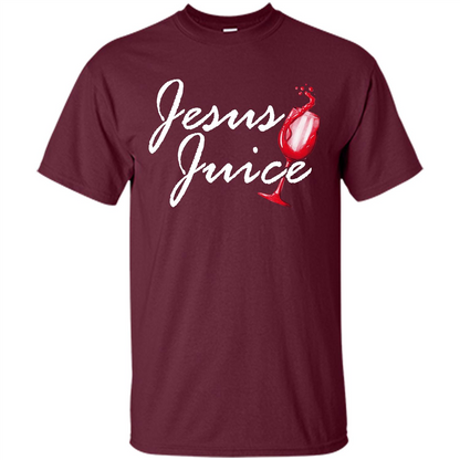 Wine T-shirt Jesus Juice Maroon