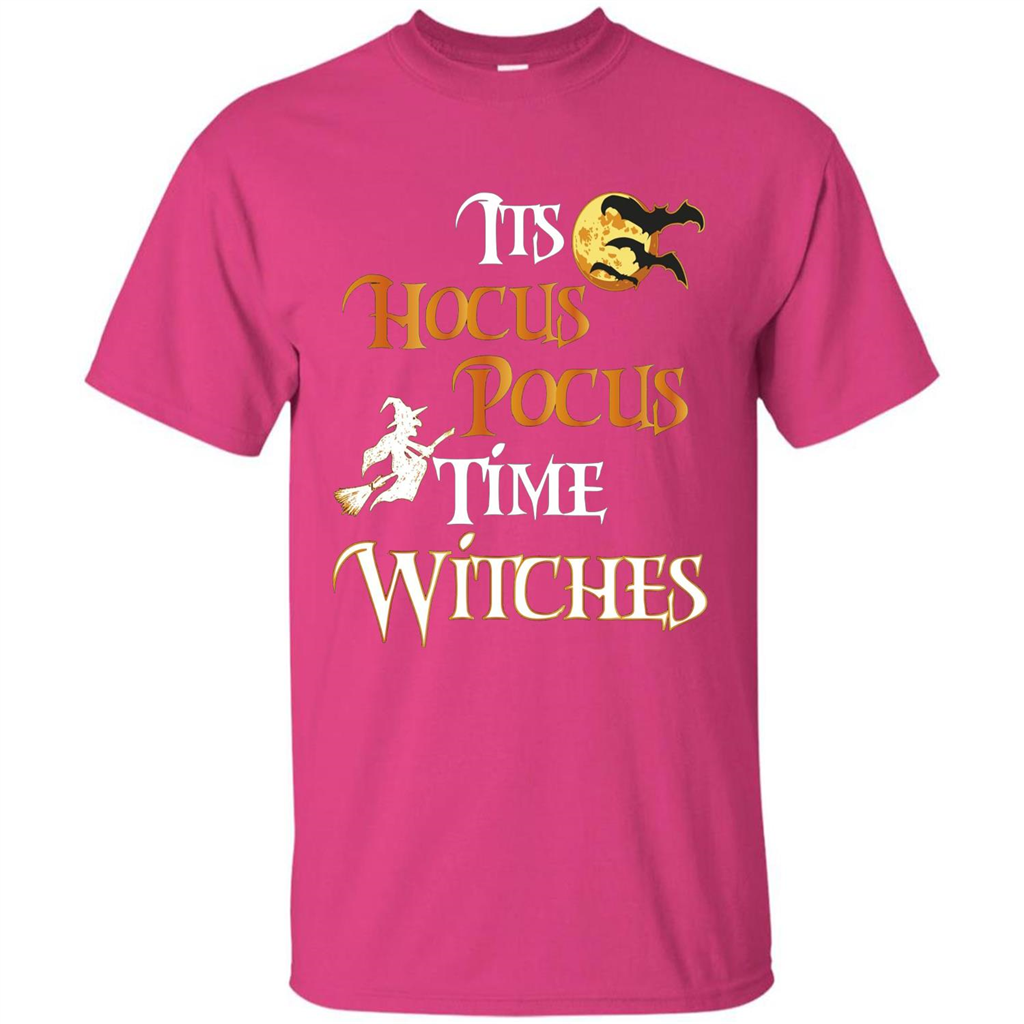 Halloween Witch T-shirt It's Hocus Pocus Time Witches Heliconia