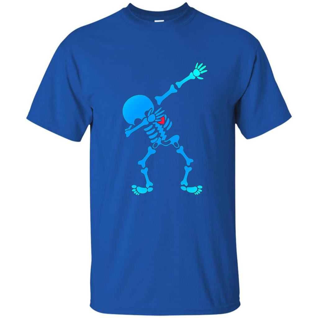 Dabbing Skeleton Halloween 2017 T-shirt Royal