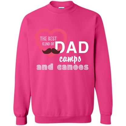 The Best Kind Of Dad Camps And Canoes T-shirt Heliconia