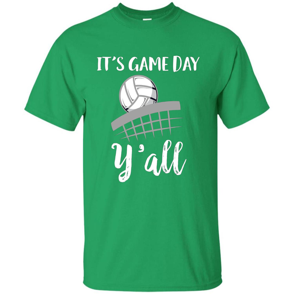 Volleyball Lovers T-shirt It's Game Day Y'all Tshirt Irish Green