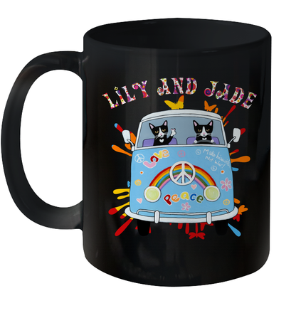 Make Biscuits Not War - Best Friend - Couple Cats (Customized Name) Ceramic Mug