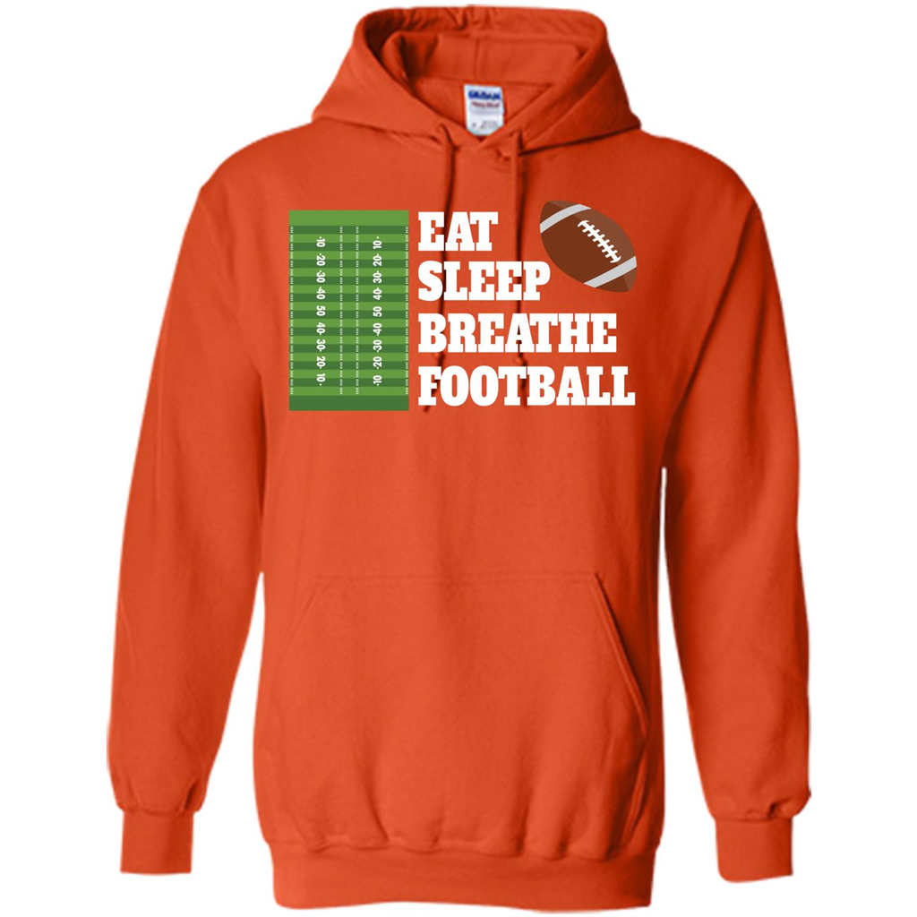Eat Sleep Breathe Football T-shirt Orange