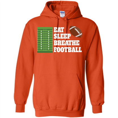 Eat Sleep Breathe Football T-shirt Orange