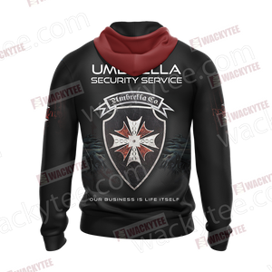 Resident Evil Umbrella Security Service (USS) Unisex 3D Hoodie