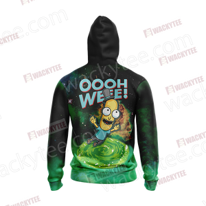 Mr.Poopybutthole Rick and Morty Unisex Zip Up Hoodie