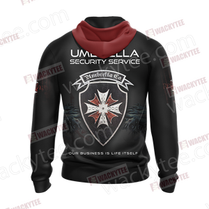 Resident Evil Umbrella Security Service (USS) Unisex Zip Up Hoodie Jacket