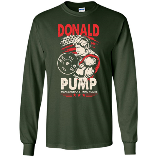 American T-shirt Donald Pump - Make America Strong Again Forest Green