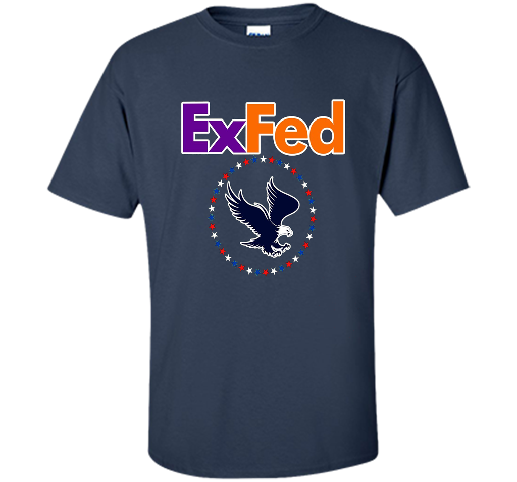 Funny Retired Federal Government Worker EX FED T-shirt t-shirt Navy
