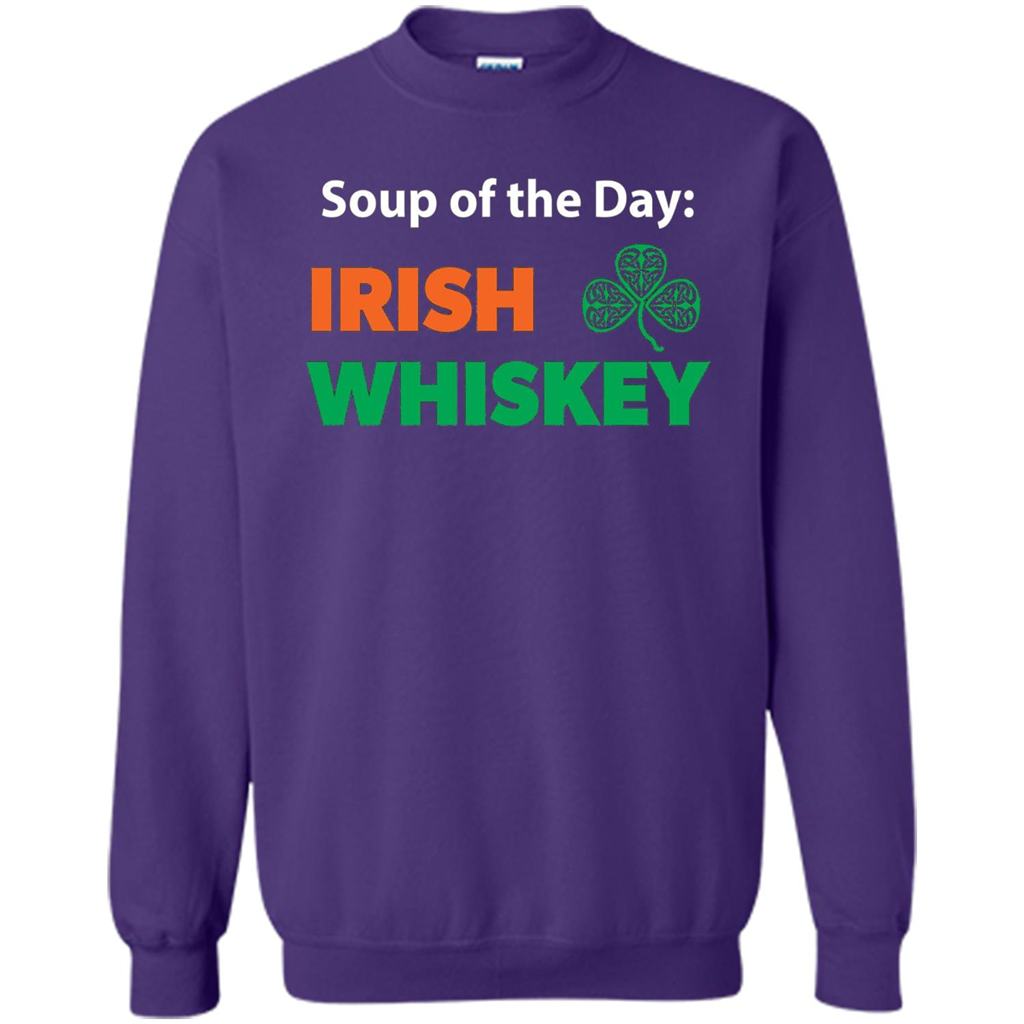 Funny Irish Whiskey Drinking Tshirt Soup Of The Day T-shirt Orange