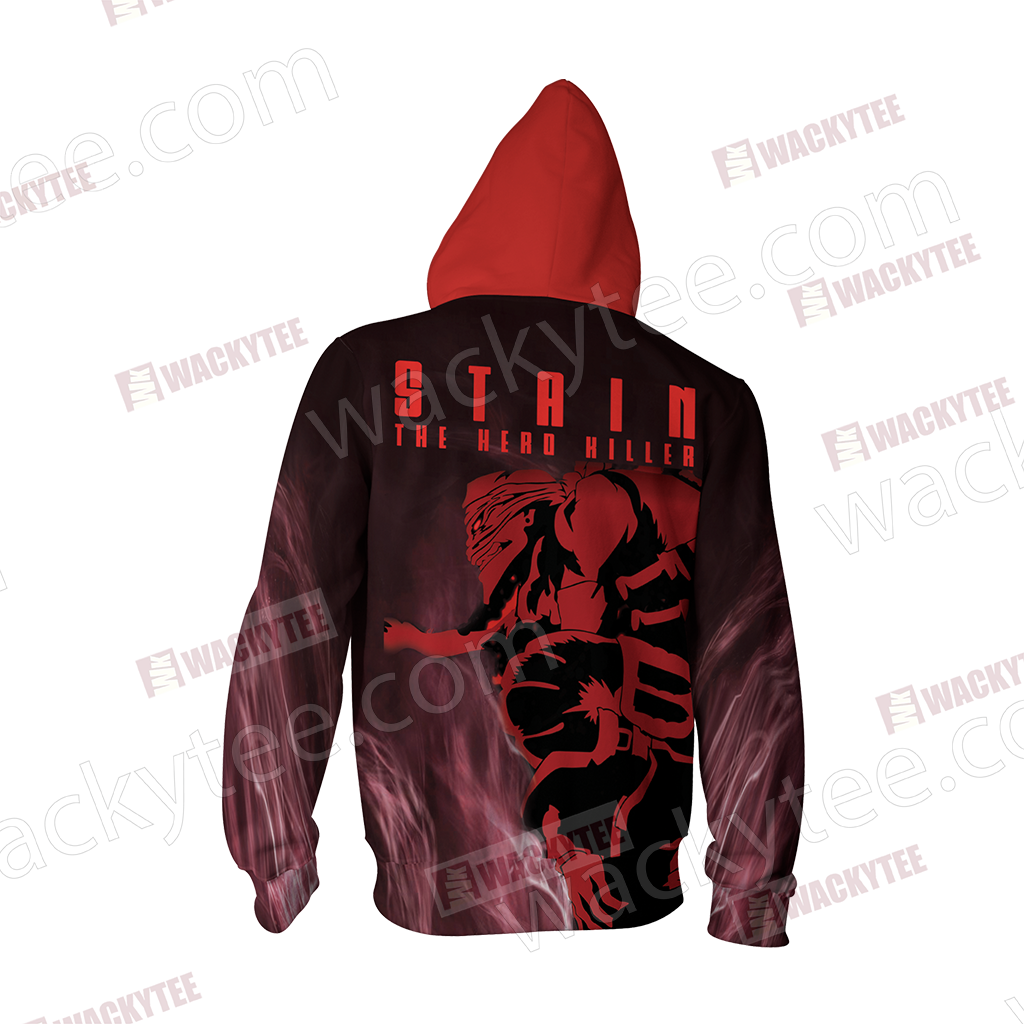 My Hero Academia Stain Bloodcurdle Academy Zip Up Hoodie